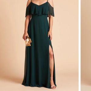 Birdy Grey Jane Convertible Chiffon Emerald Dress